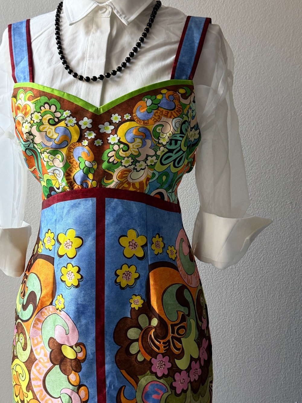 Alemais Dreamer Corset Multicolor Floral Print Midi Dress - Picture 6 of 9